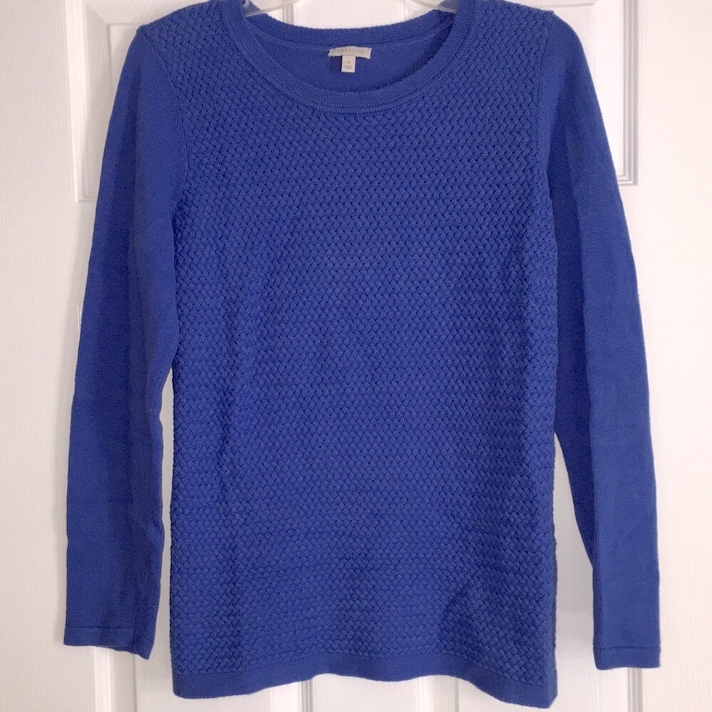 Pretty Talbots Textured Crewneck Sweater